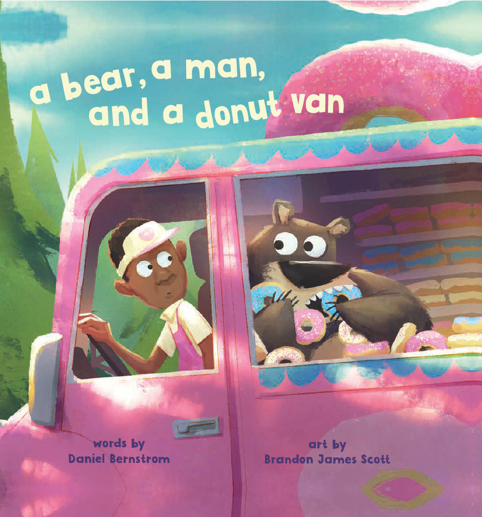 A Bear, a Man, and a Donut Van